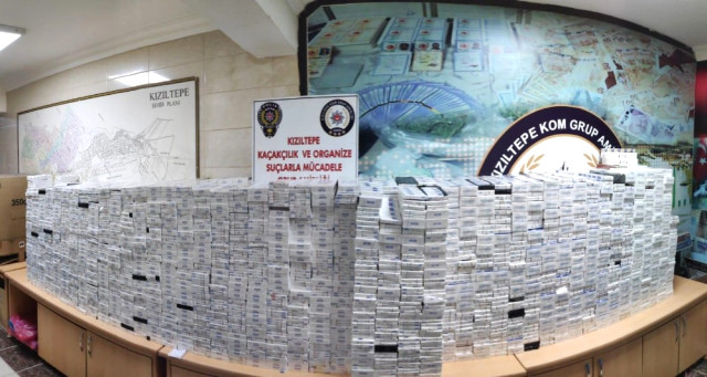 Mardin’de 26 Bin 400 Paket Gümrük Kaçağı Sigara Ele Geçirildi
