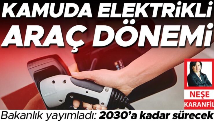 Kamuda elektrikli araç devri