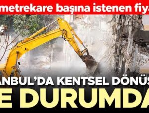 İstanbul’da kentsel dönüşüm ne durumda? İşte metrekare başına istenen fiyatlar…