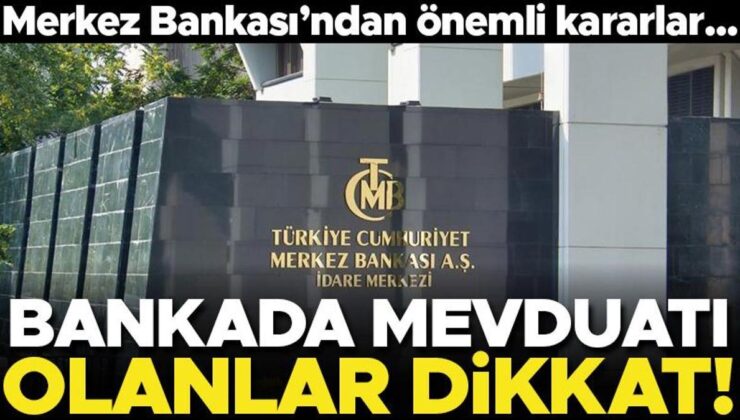 Merkez Bankası’ndan TL’yi destekleyici adımlar