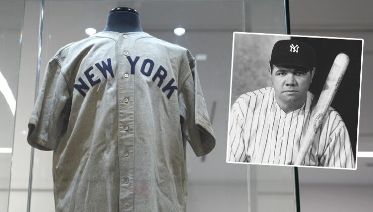 Babe Ruth’un Yankees forması açık artırmada 24 milyon dolara satıldı