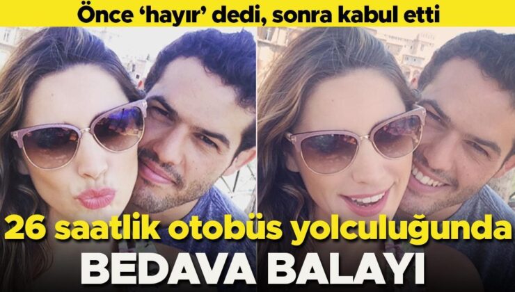 Evvel ‘hayır’ dedi, sonra kabul etti: 26 saatlik otobüs seyahatinde ücretsiz balayı!