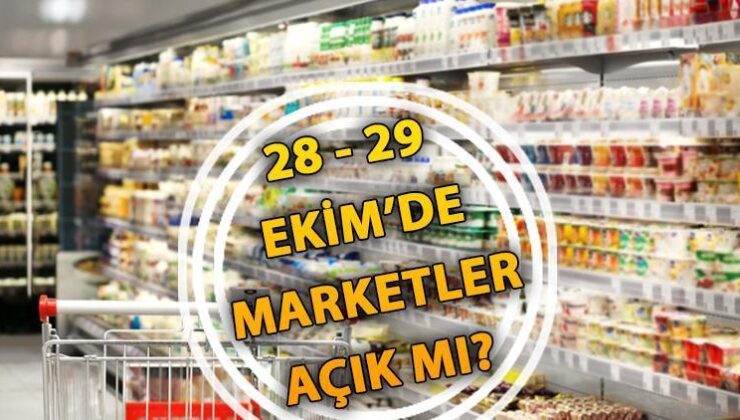 Yarın marketler açık mı? 28 – 29 Ekim Pazartesi ve Salı günü marketler çalışıyor mu? İşte karşılığı