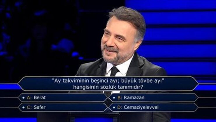 Cemaziyelevvel ayı ne vakit? Ay takviminin beşinci ayı, büyük tövbe ayı hangisidir? Milyoner sorusu!