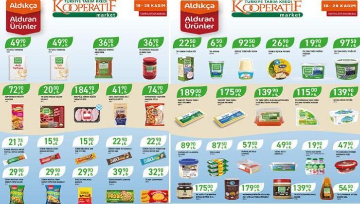 Yeni Tarım Kredi Kooperatif indirimli eserler kataloğu 20-29 Kasım 2024 || Tarım Kredi Kooperatif marketlerinde hangi eserler indirimli, neler var?
