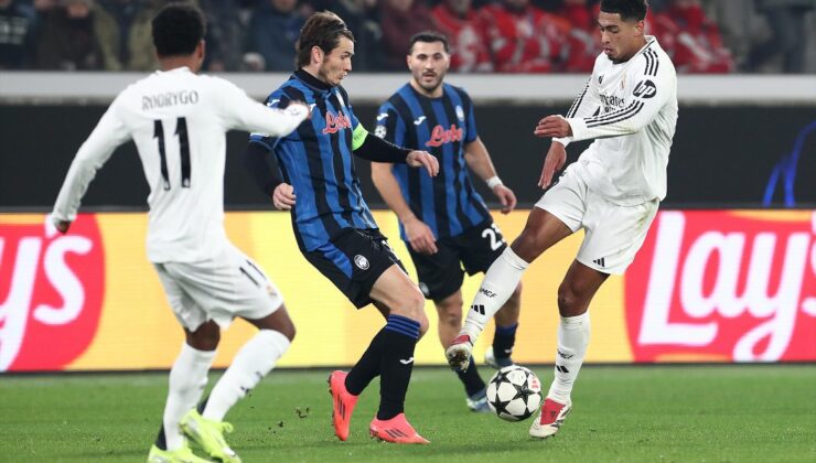 Atalanta – Real Madrid maçından ekrana yansımayan imgeler