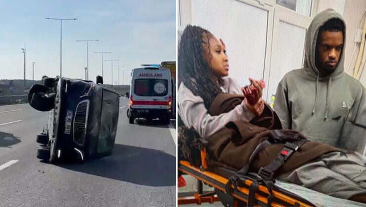 Fenerbahçeli yıldızın eşi trafik kazası geçirdi!