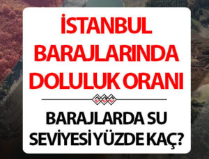 Baraj doluluk oranları 15 Mayıs İSKİ dataları | İstanbul’da barajlarda doluluk oranı ne kadar, su düzeyi yüzde kaç oldu? İşte günlük İSKİ baraj doluluk oranları son durum!