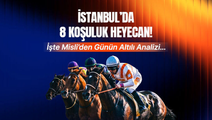 İstanbul’da 8 koşuluk heyecan! İşte Misli’den günün altılı analizi…